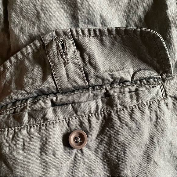 Monarchy Men’s Gray Cotton Metal Canvas Button Jacket Pockets Lined Y2K Size XL - Picture 6 of 14